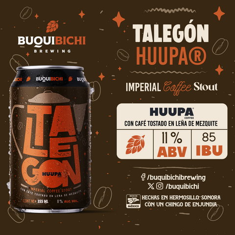 PREVENTA 12Pack Talegón – Imperial Coffee Stout con Café Huupa (Tostado en Mezquite)